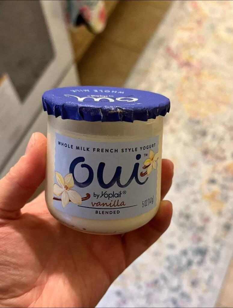 rv kitchen storage using oui yogurt jars