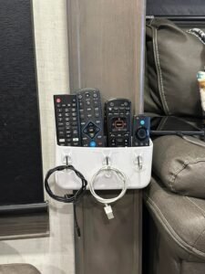 rv remote control organizer wall mounted inside camper