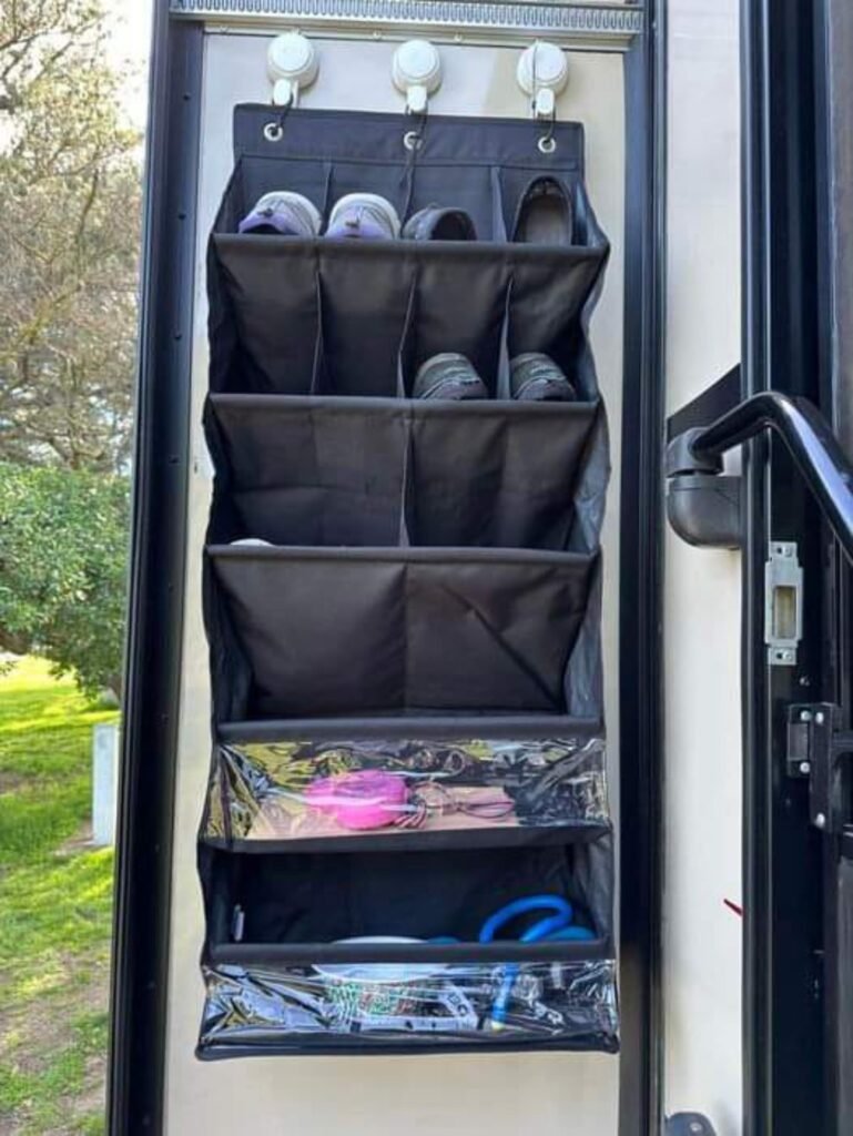 over the door organizer for RV storage